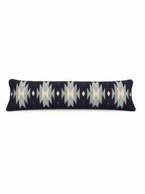The Citizenry Nizado 48” Wool Lumbar Pillow Indigo Southwestern